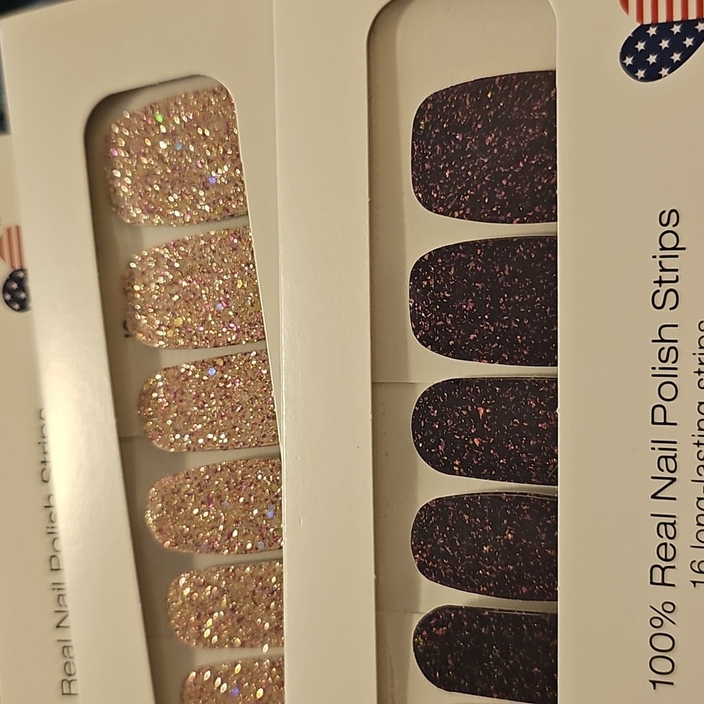 Color Street Spring Easter Glitter Bundle Lot Polish Strips Stickers Pink - Picture 8 of 10
